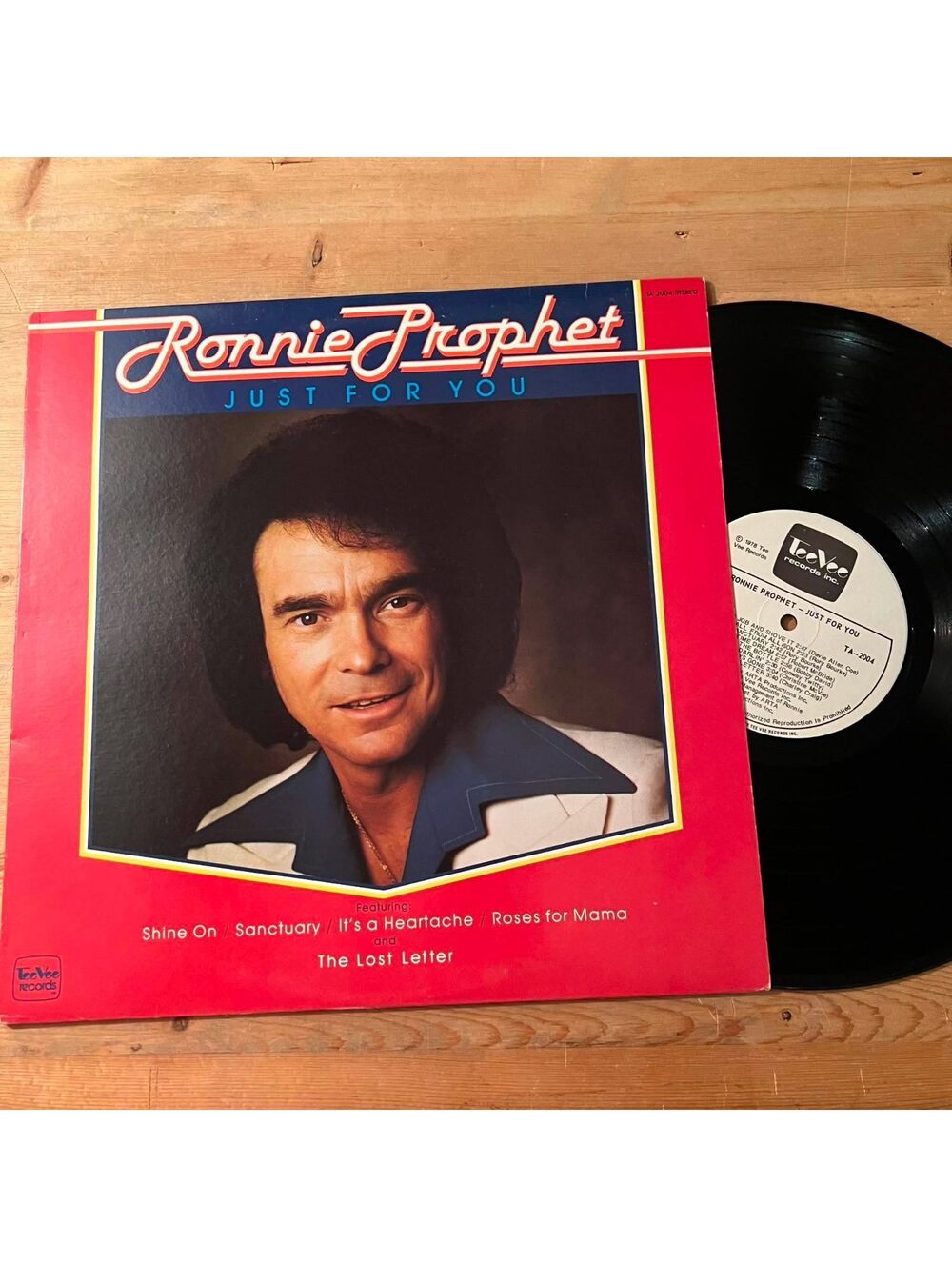 Ronnie Prophet - Just for You 33rpm VG+ VR21